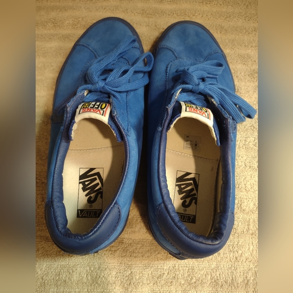 Vault by Vans Blue Suede Sport LX Sneaker Men's Size 8.5 Women's Size 10 - Picture 4 of 11